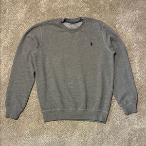 Polo by Ralph Lauren Gray Crewneck Sweatshirt with Navy Pony